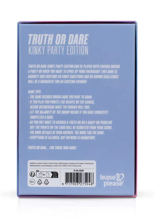 Bestel: Truth or Dare Kinky Party Edition by Tease & Please - bij Happytoys.nl, happytoys.be, Happytoys.ae: erotische sex webshop | liever Happy dan Easy ⭐⭐⭐⭐⭐