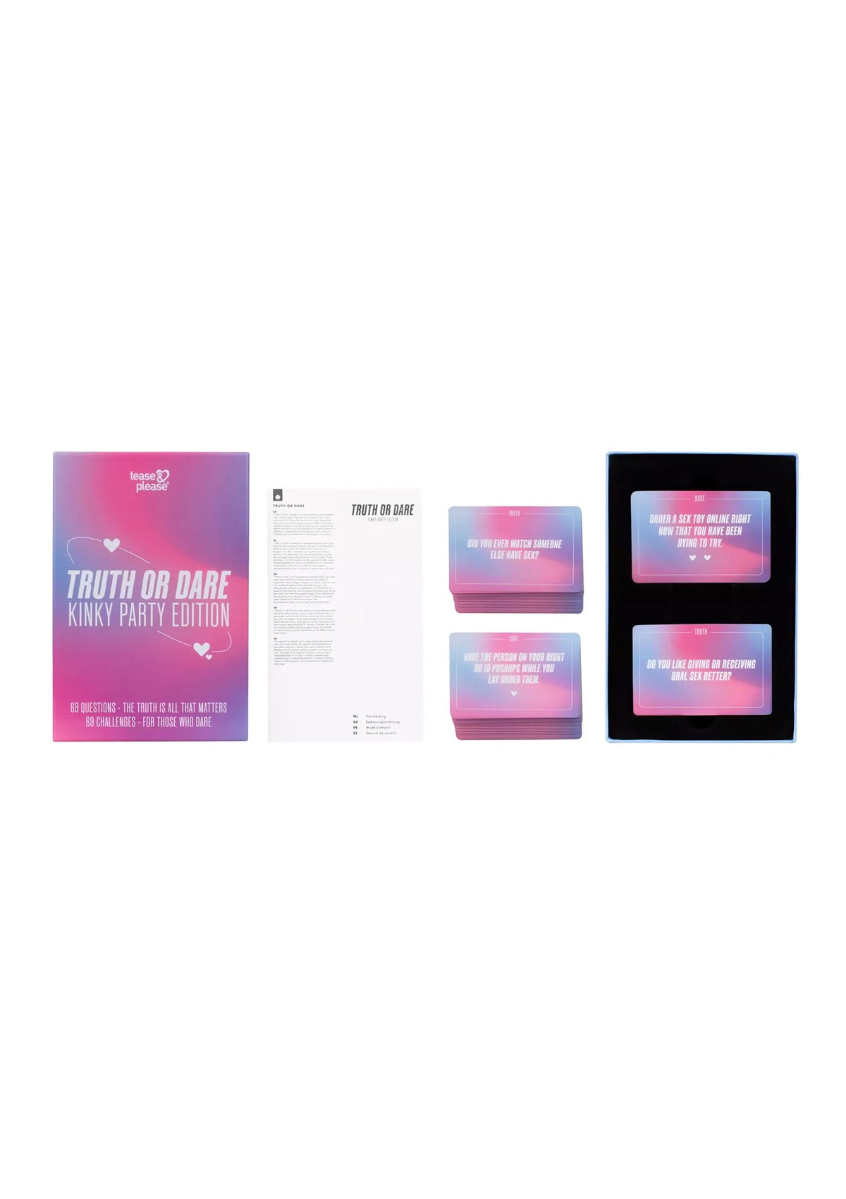 Bestel: Truth or Dare Kinky Party Edition by Tease & Please - bij Happytoys.nl, happytoys.be, Happytoys.ae: erotische sex webshop | liever Happy dan Easy ⭐⭐⭐⭐⭐
