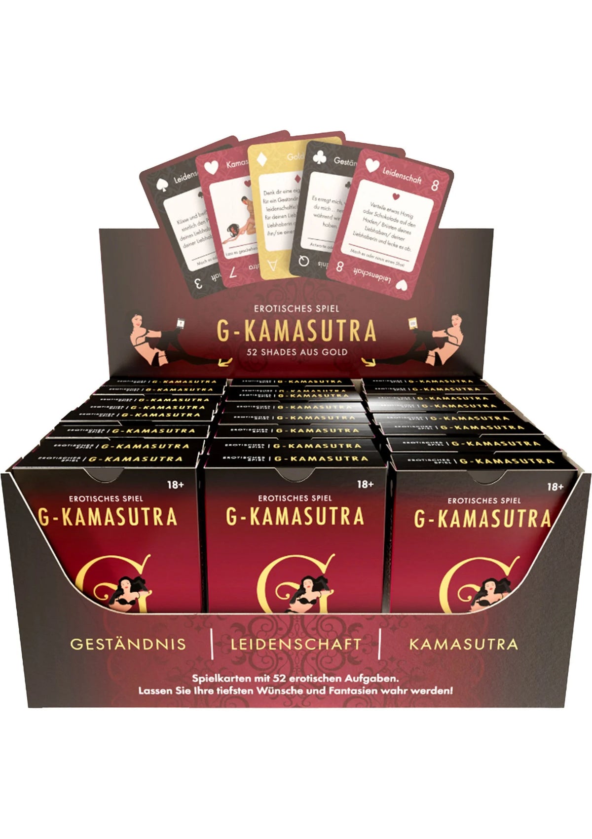 Bestel: G Kamasutra cards 24 pcs ENG/FR/DE - bij Happytoys: de erotische sex webshop | liever Happy dan Easy ⭐⭐⭐⭐⭐