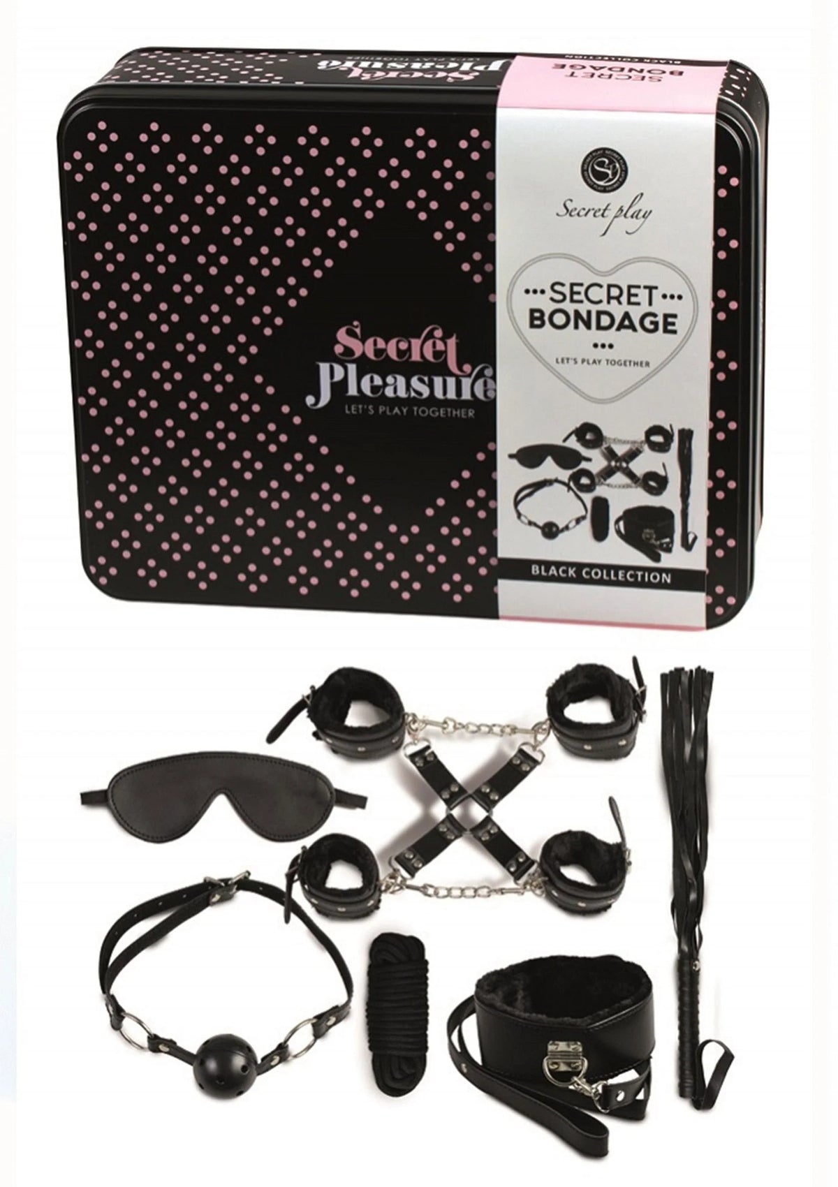 Bestel: Bondage Kit - bij Happytoys: de erotische sex webshop | liever Happy dan Easy ⭐⭐⭐⭐⭐ - Default Title - 44300 - BLACK