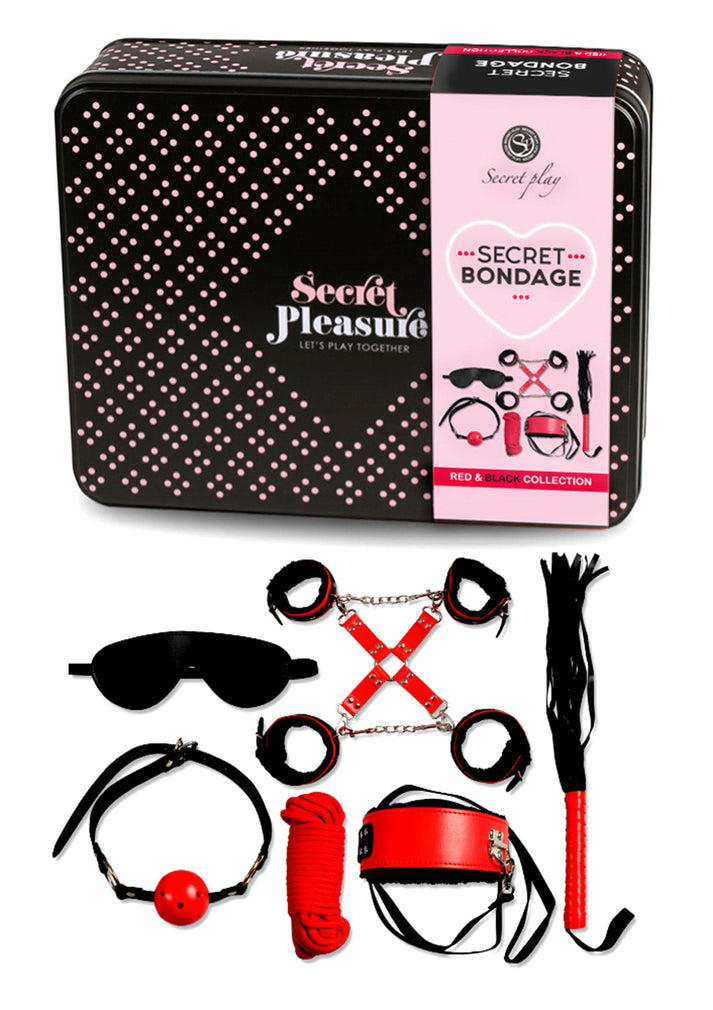Bestel: Bondage Kit Two Colours by Secret Play - bij Happytoys.nl, happytoys.be, Happytoys.ae: erotische sex webshop | liever Happy dan Easy ⭐⭐⭐⭐⭐ - Rood - 44301 - RED