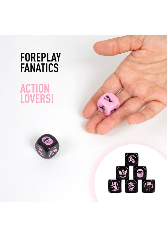 Bestel: Foreplay Lovers Dice 2 pcs - bij Happytoys: de erotische sex webshop | liever Happy dan Easy ⭐⭐⭐⭐⭐
