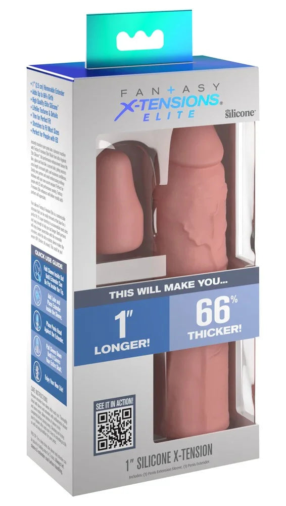 1" Silicone X-tension - Happytoys Sexshop: Toys for Feeling Happy & Easy π - Discreet geleverd