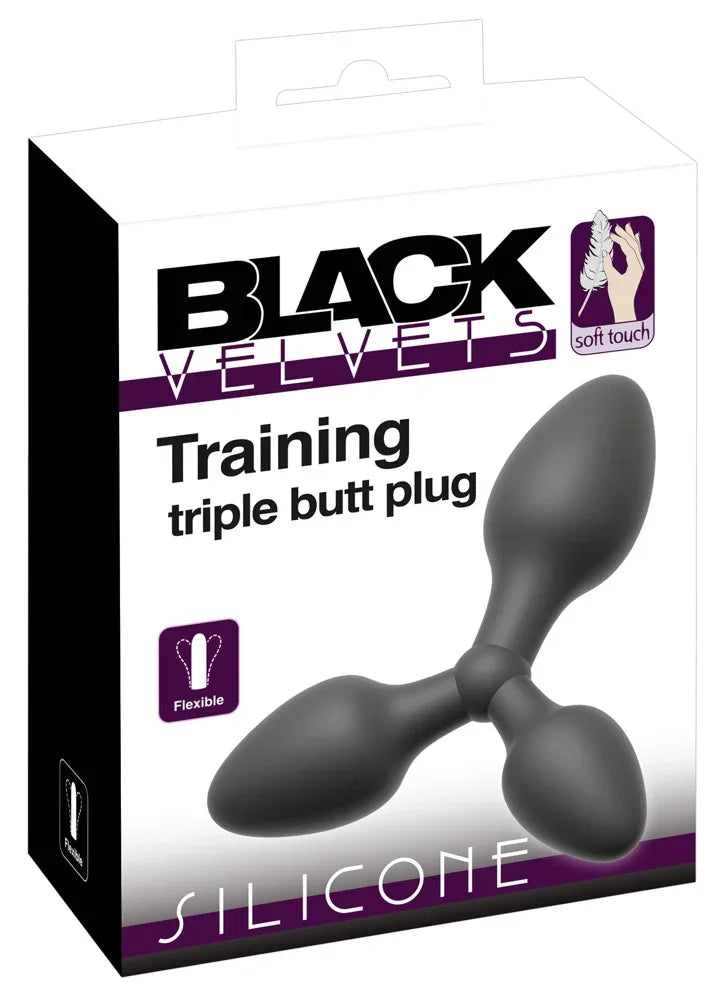 Training triple butt plug - Happytoys Sexshop: Toys for Feeling Happy & Easy 😊 - Discreet geleverd