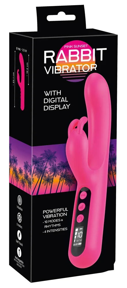 Pink Sunset Rabbit Vibrator - Happytoys Sexshop: Toys for Feeling Happy & Easy π - Discreet geleverd