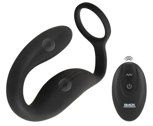 Cock ring with RC butt plug by Black Velvets - Happytoys Sexshop: Toys for Feeling Happy & Easy 😊 - Discreet geleverd
