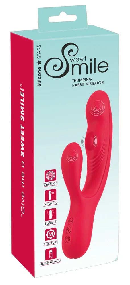 Thumping Rabbit Vibrator by Sweet Smile - Happytoys Sexshop: Toys for Feeling Happy & Easy 😊 - Discreet geleverd