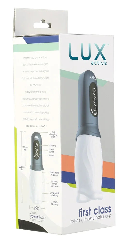 LUX active First Class Masturbator Cup by Lux - Happytoys Sexshop: Toys for Feeling Happy & Easy 😊 - Discreet geleverd