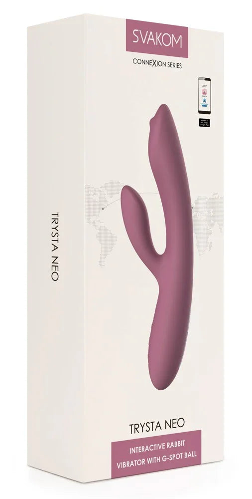 Trysta Neo Rabbit vibrator by Svakom - Happytoys Sexshop: Toys for Feeling Happy & Easy 😊 - Discreet geleverd