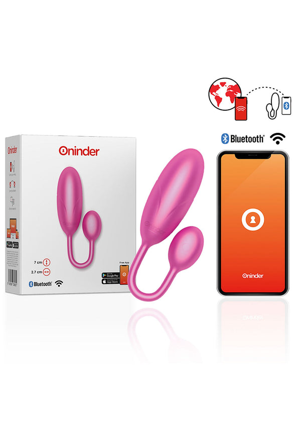 Bestel: Denver Vibrating Egg + App by Oninder - bij Happytoys.nl, happytoys.be, Happytoys.ae: erotische sex webshop | liever Happy dan Easy ⭐⭐⭐⭐⭐ - Roze - 54900 - PINK