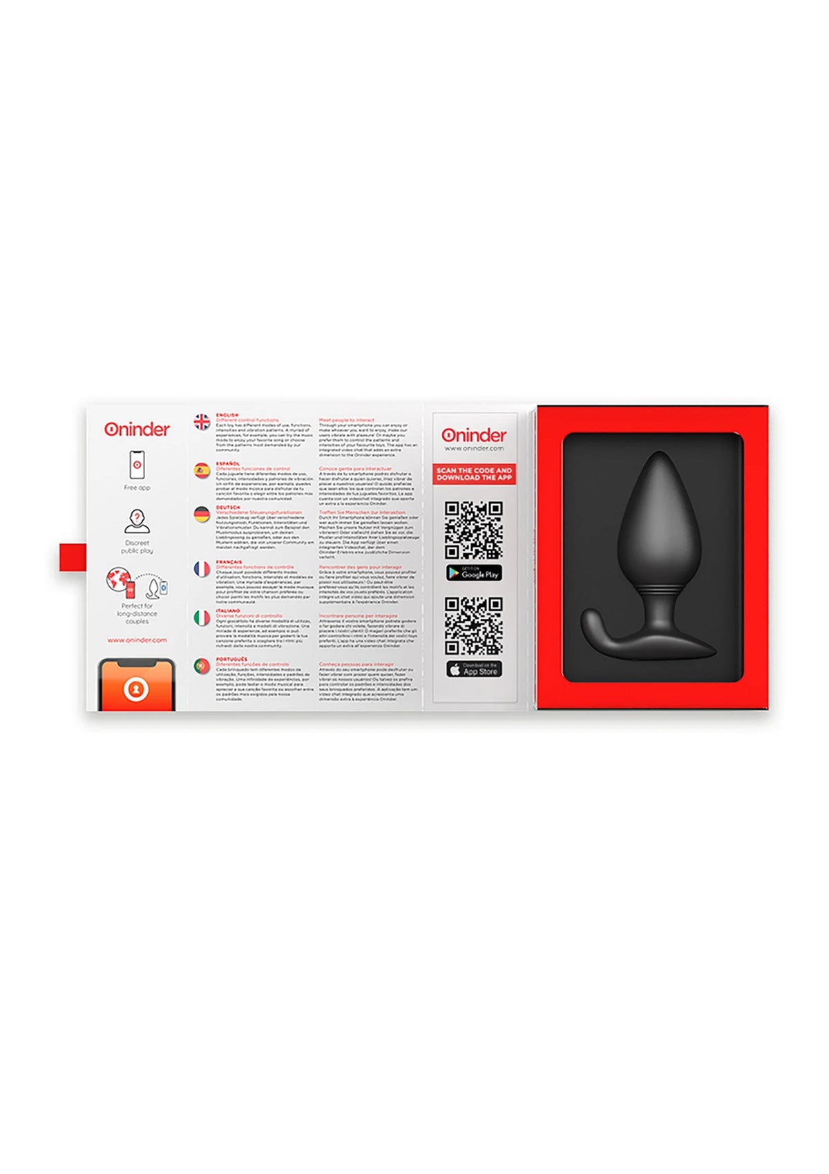 Bestel: Rio Vibrating Anal Plug + App by Oninder - bij Happytoys: de erotische sex webshop | liever Happy dan Easy âââââ