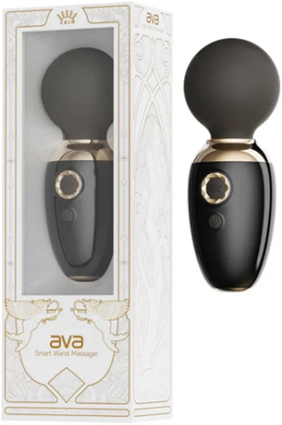 Ava - Heating Mini Wall Vibrator (with app control) - Black by Zalo - Happytoys Sexshop: Toys for Feeling Happy & Easy 😊 - Discreet geleverd