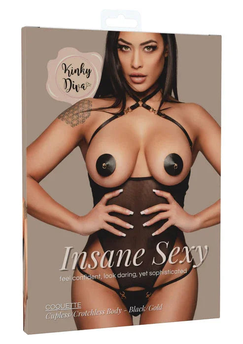 Bestel: Coquette Cupless & Crotchless Body by Kinky Diva - lingerie bij Happytoys.nl, happytoys.be, Happytoys.ae: erotische sex webshop | liever Happy dan Easy ⭐⭐⭐⭐⭐