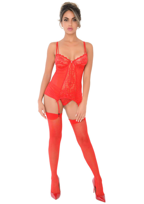 Bestel: Lace Cami Corset with string by Daring Intimates Day & Night - lingerie bij Happytoys.nl, happytoys.be, Happytoys.ae: erotische sex webshop | liever Happy dan Easy ⭐⭐⭐⭐⭐