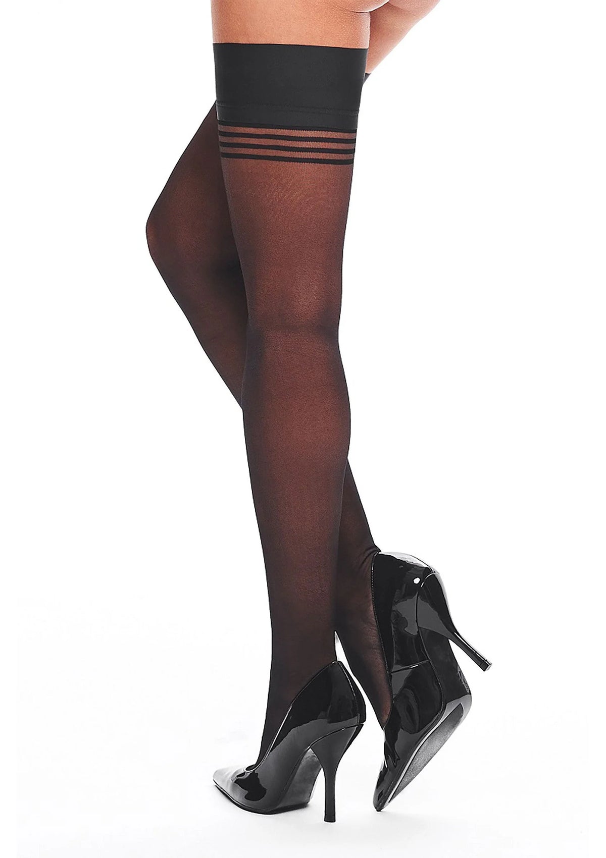 Bestel: Hold Ups H031 stockings by Kotek - bij Happytoys.nl, happytoys.be, Happytoys.ae: erotische sex webshop | liever Happy dan Easy ⭐⭐⭐⭐⭐ - S/M - 79867 - BLACK - S/M