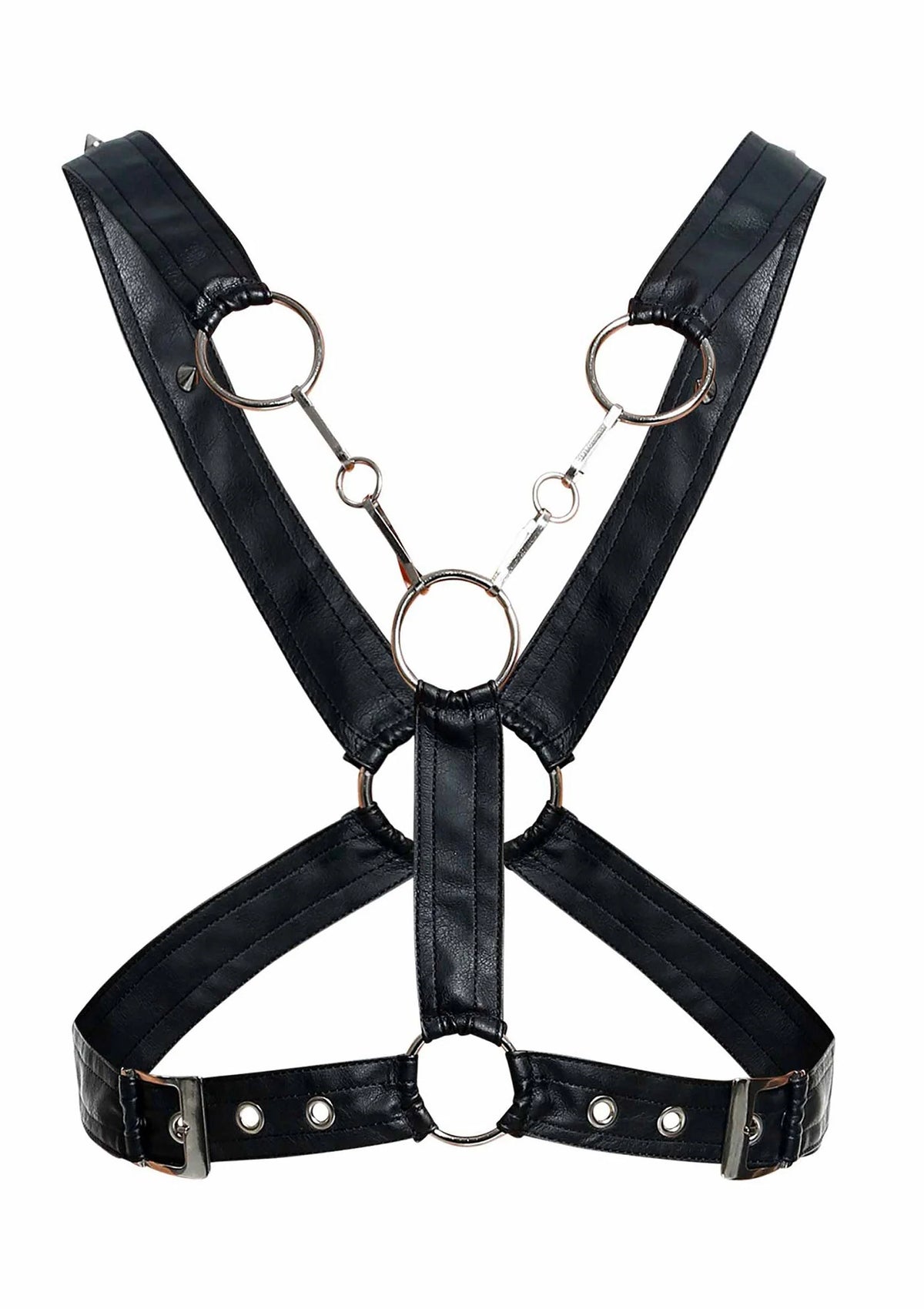 Bestel: DNGEON Cross Chain Harness by MOB Eroticwear Dngeon - bij Happytoys.nl, happytoys.be, Happytoys.ae: erotische sex webshop | liever Happy dan Easy ⭐⭐⭐⭐⭐