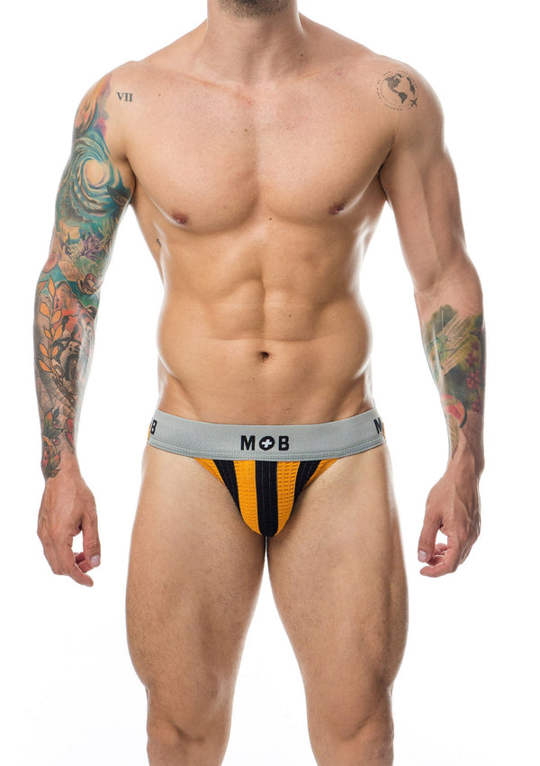 Bestel: MOB Stripe Classic Jock by MOB Eroticware - bij Happytoys.nl, happytoys.be, Happytoys.ae: erotische sex webshop | liever Happy dan Easy ⭐⭐⭐⭐⭐