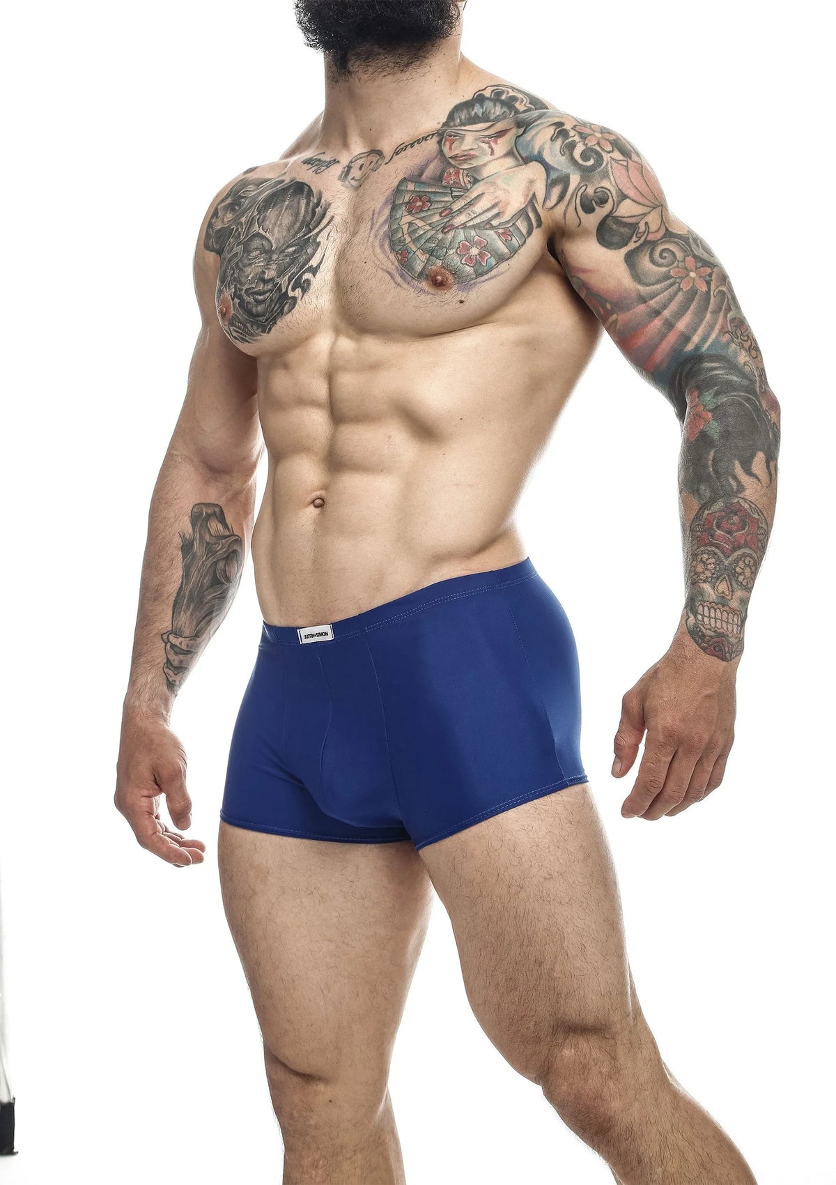 Bestel: Classic Boxer Short by Justin+Simon - bij Happytoys.nl, happytoys.be, Happytoys.ae: erotische sex webshop | liever Happy dan Easy ⭐⭐⭐⭐⭐ - Blauw - XL - 81503 - NAVY - XL