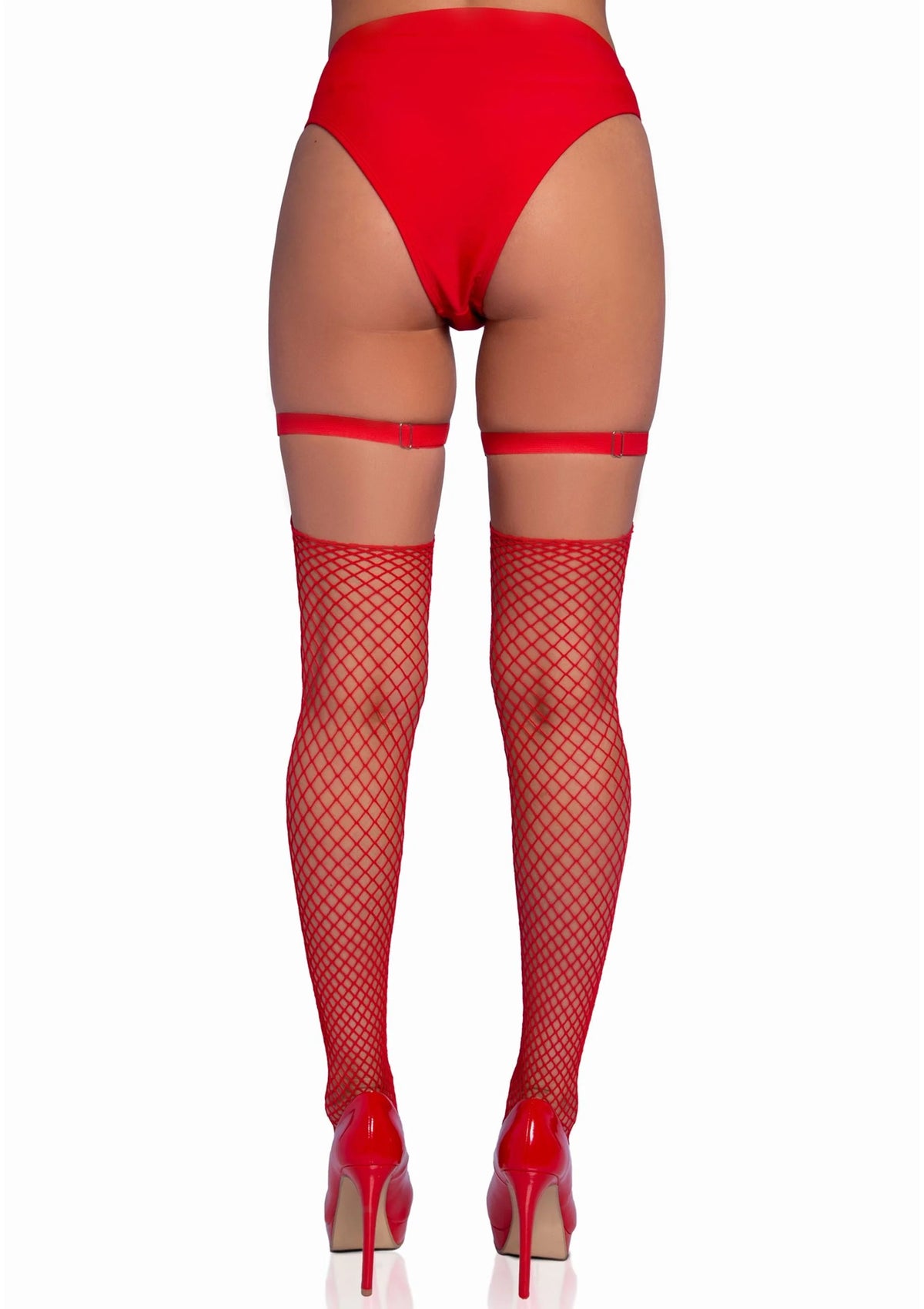 Bestel: Studded Thigh High Garter with Mini Hearts (Red) by Leg Avenue - bij Happytoys.nl, happytoys.be, Happytoys.ae: erotische sex webshop | liever Happy dan Easy βββββ