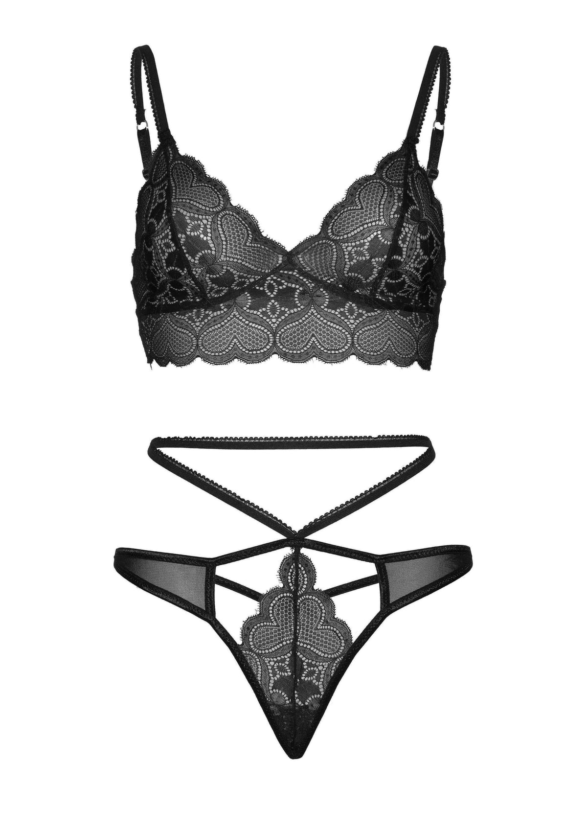 Bestel: Sweetheart Bralette and String by Leg Avenue - bij Happytoys.nl, happytoys.be, Happytoys.ae: erotische sex webshop | liever Happy dan Easy βββββ