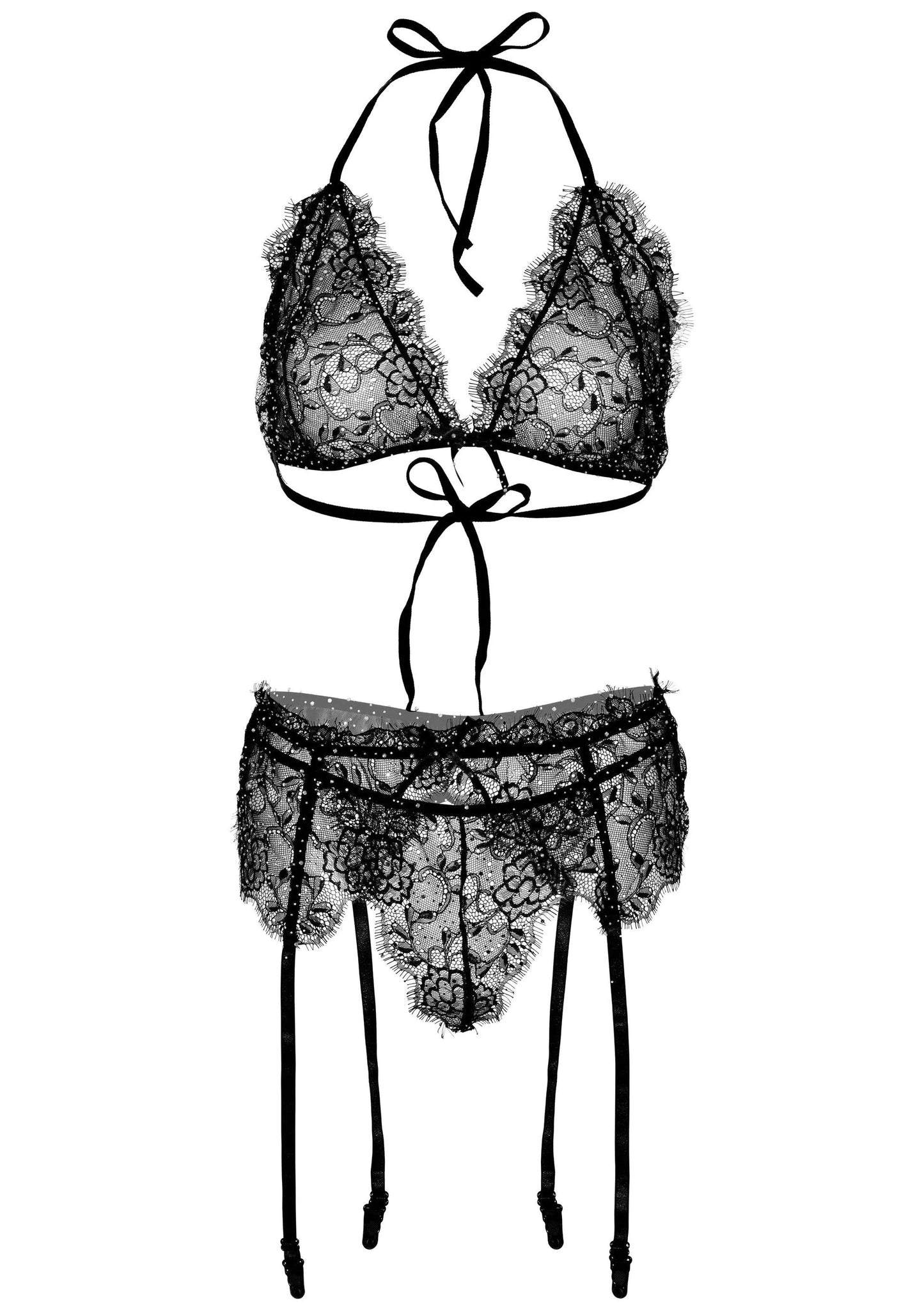 Beste vandaag nog: Plus Lace Bra Top, String and Garter Belt - bij Happytoys Sexshop: online sex shop for Feeling Happy & Easy π