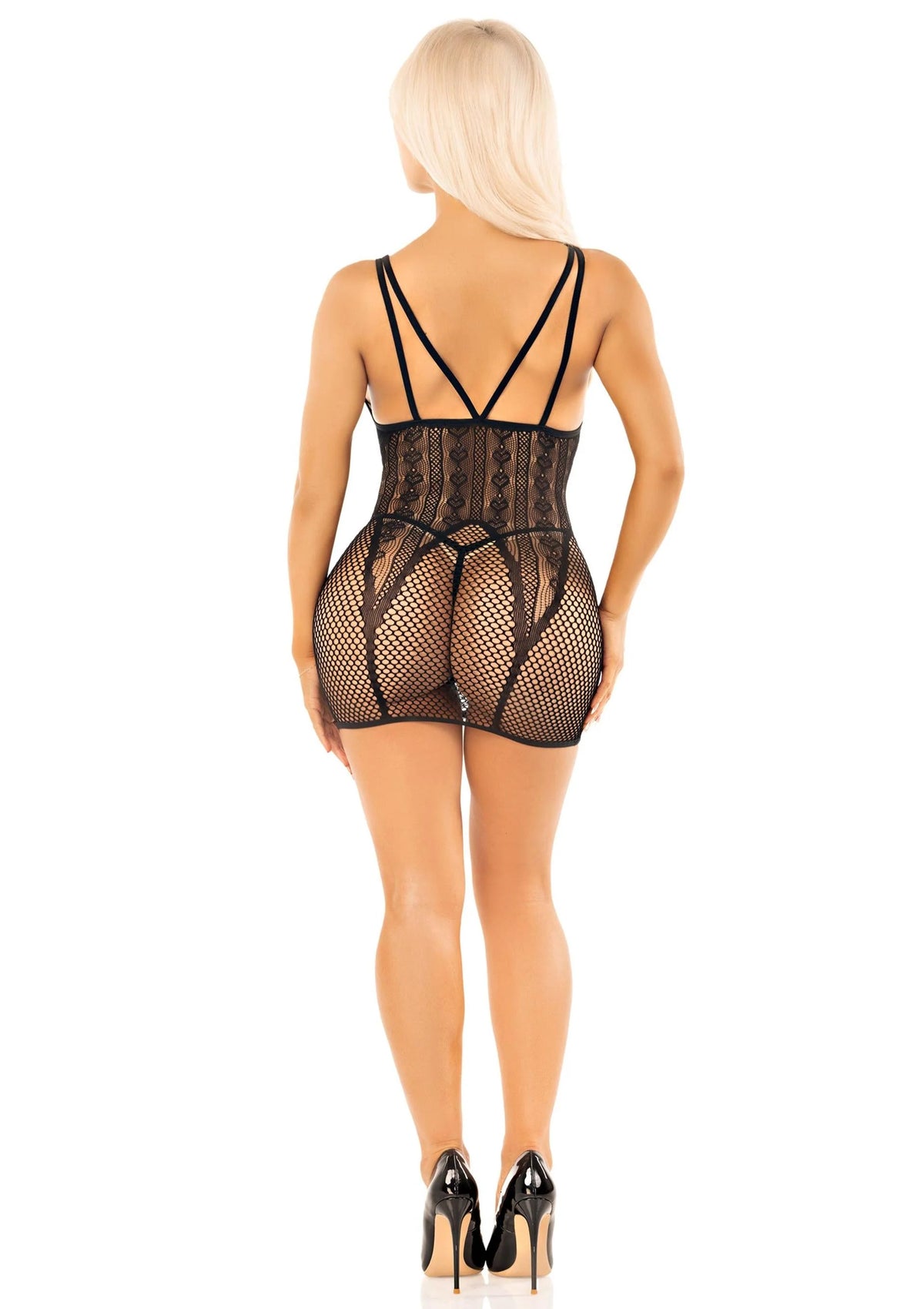 Bestel: Heart Net Mini Dress by Leg Avenue - bij Happytoys.nl, happytoys.be, Happytoys.ae: erotische sex webshop | liever Happy dan Easy ⭐⭐⭐⭐⭐