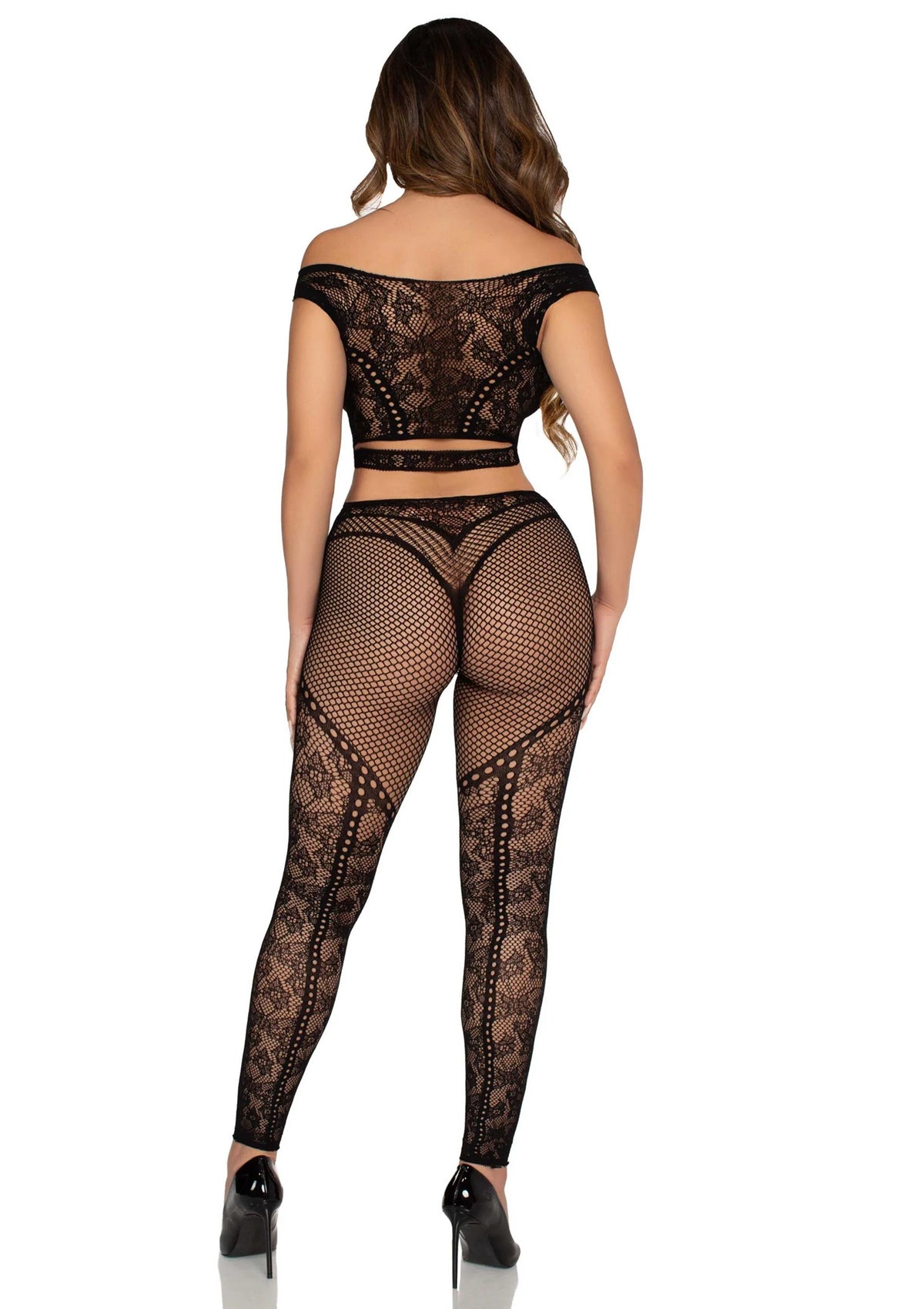 Bestel: Off Shoulder Crop Top and Legging by Leg Avenue - bij Happytoys.nl, happytoys.be, Happytoys.ae: erotische sex webshop | liever Happy dan Easy ⭐⭐⭐⭐⭐