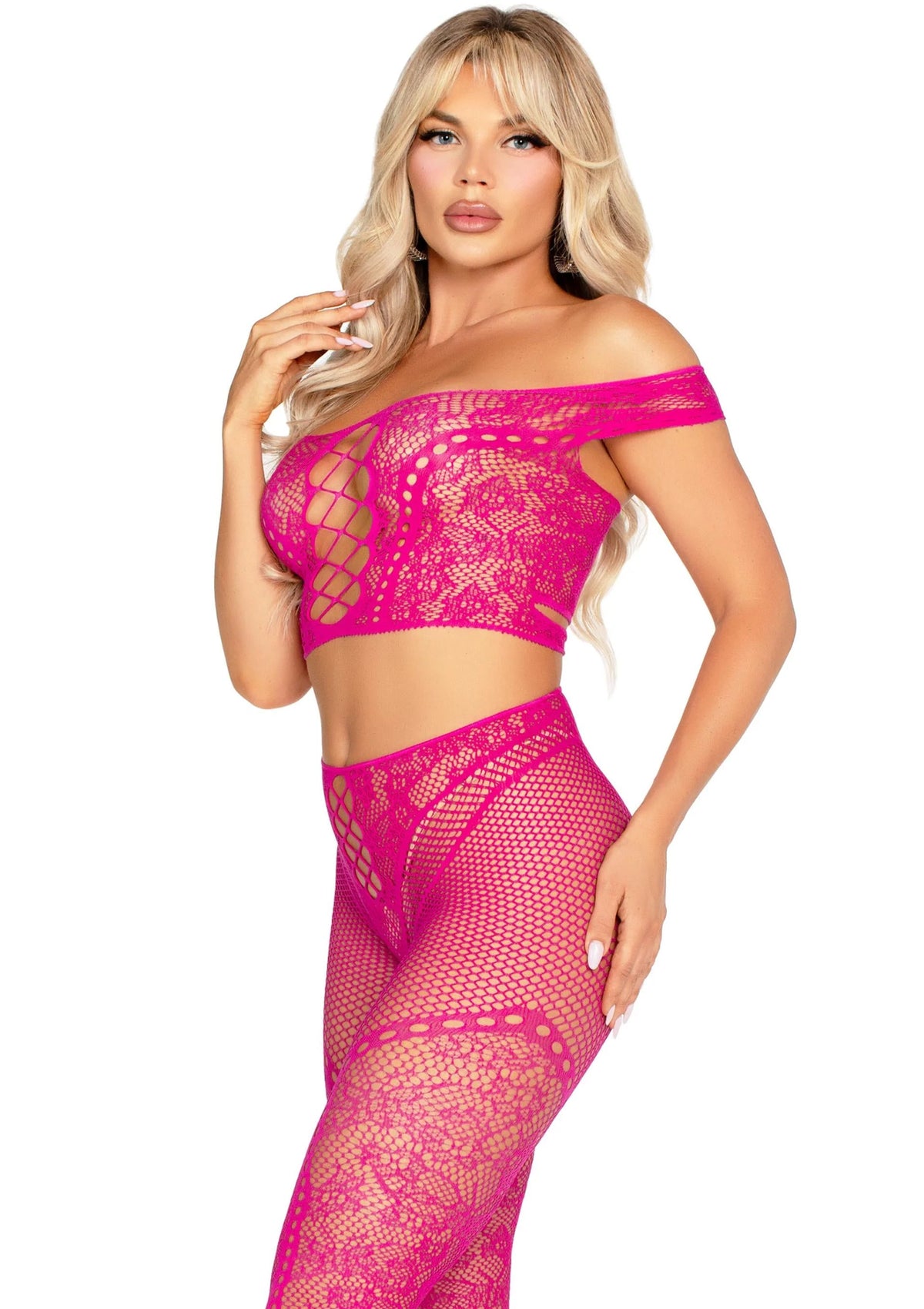 Bestel: Off Shoulder Crop Top and Legging by Leg Avenue - bij Happytoys.nl, happytoys.be, Happytoys.ae: erotische sex webshop | liever Happy dan Easy ⭐⭐⭐⭐⭐
