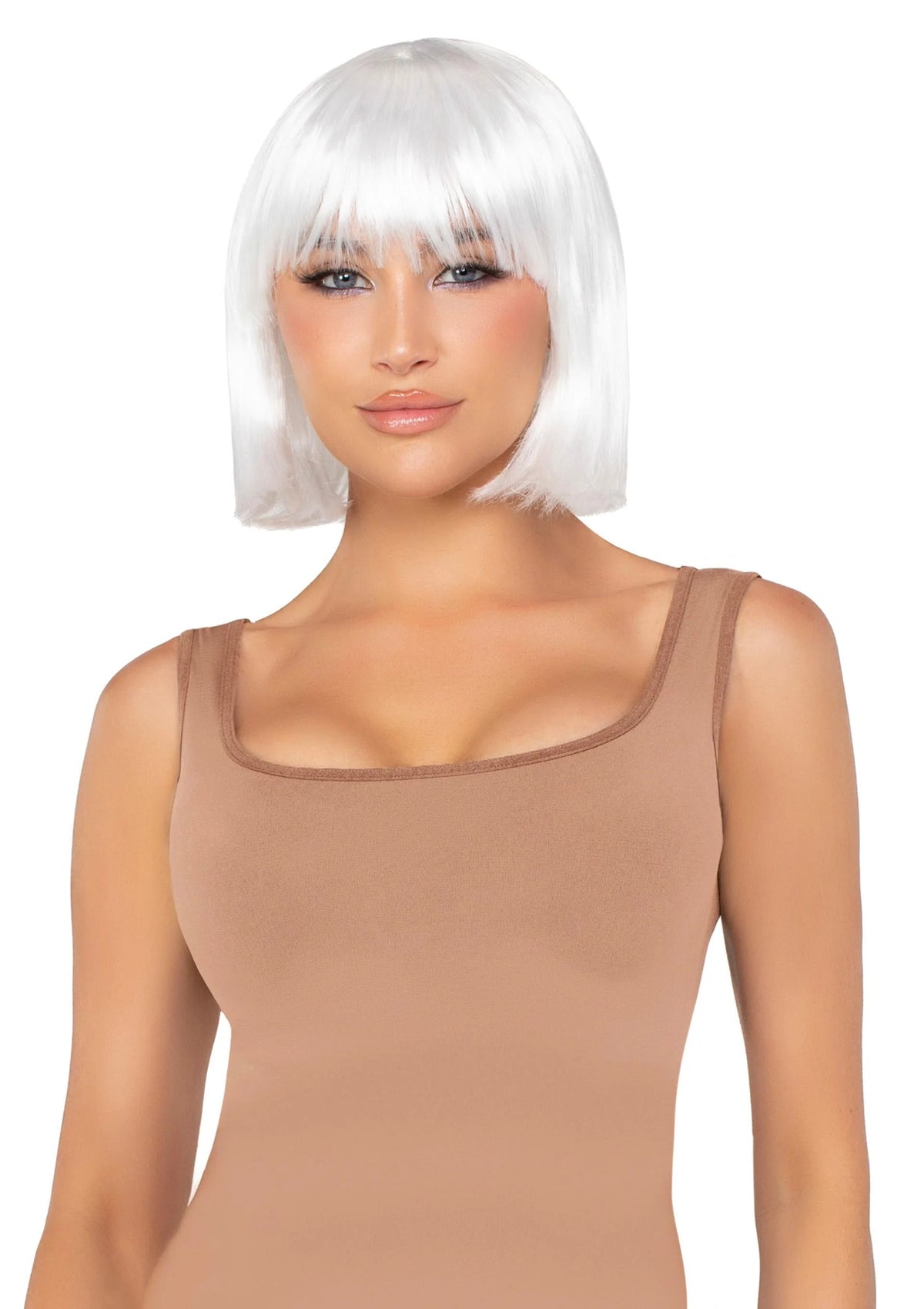 Bestel: Pearl Short Natural Bob Wig (white) by Leg Avenue - bij Happytoys.nl, happytoys.be, Happytoys.ae: erotische sex webshop | liever Happy dan Easy ⭐⭐⭐⭐⭐