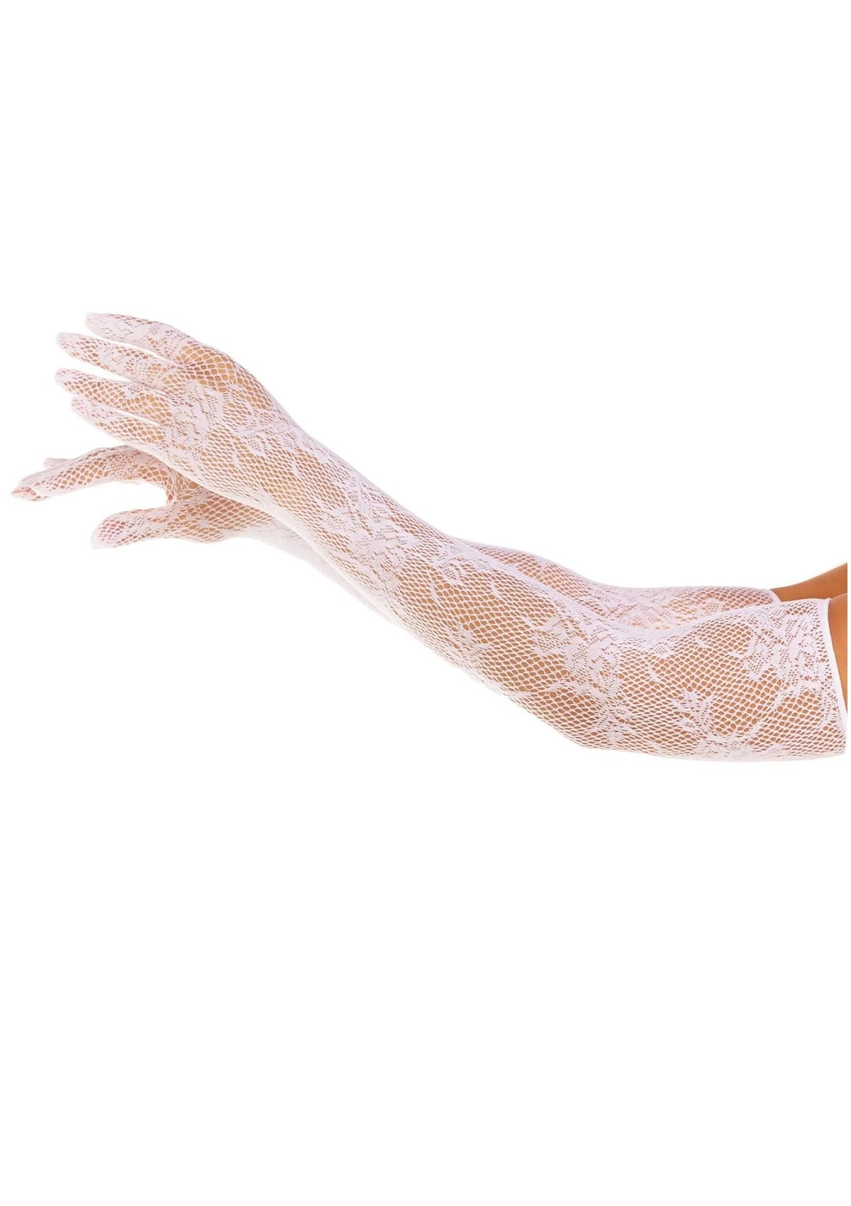 Bestel: Opera Length Floral Net Gloves - bij Happytoys.nl, happytoys.be, Happytoys.ae: erotische sex webshop | liever Happy dan Easy ⭐⭐⭐⭐⭐ - Default Title - 82109 - WHITE - O/S