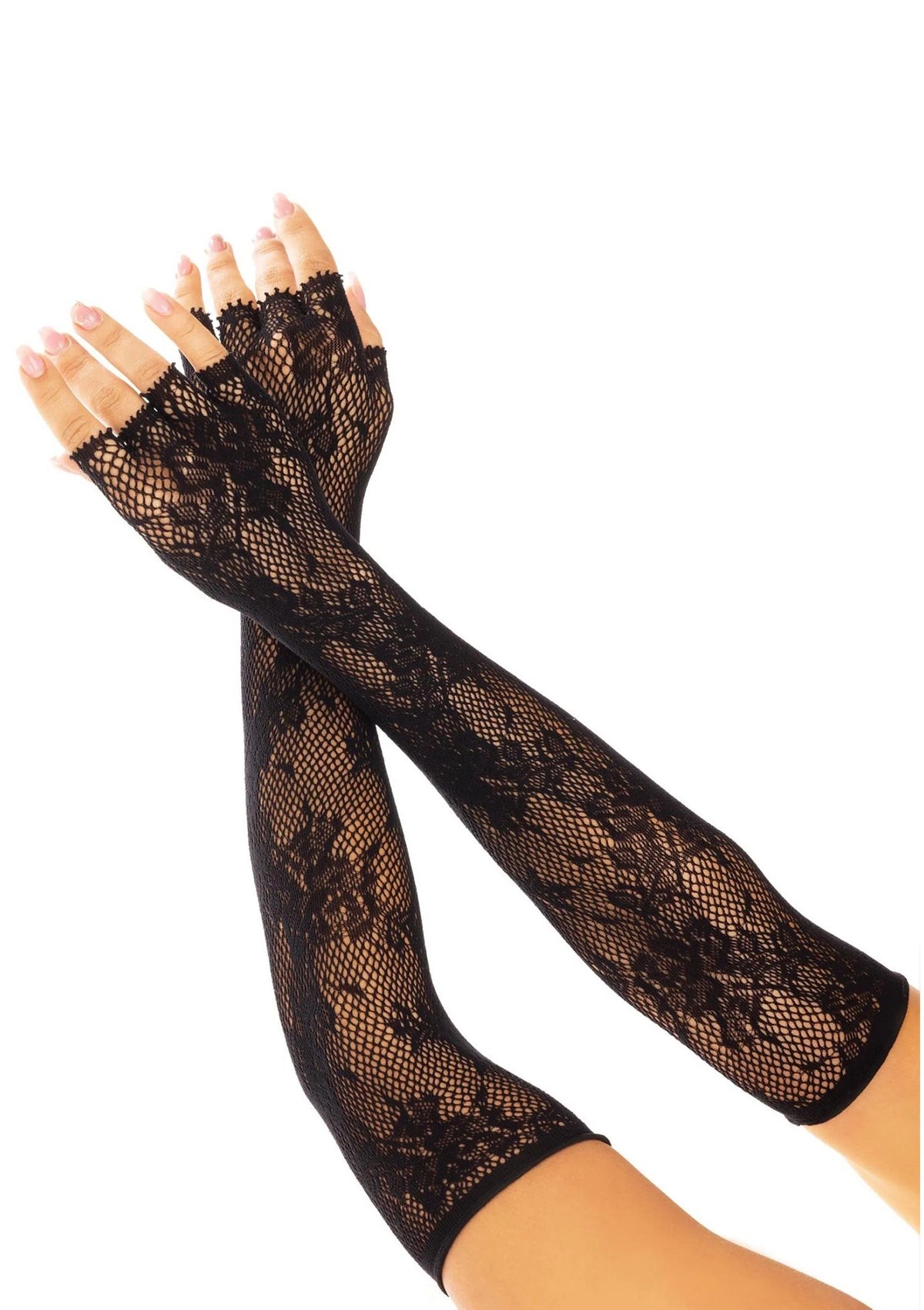 Bestel: Opera Length Floral Net Fingerless Gloves by Leg Avenue - lingerie bij Happytoys.nl, happytoys.be, Happytoys.ae: erotische sex webshop | liever Happy dan Easy βββββ - Default Title - 82110 - BLACK - O/S