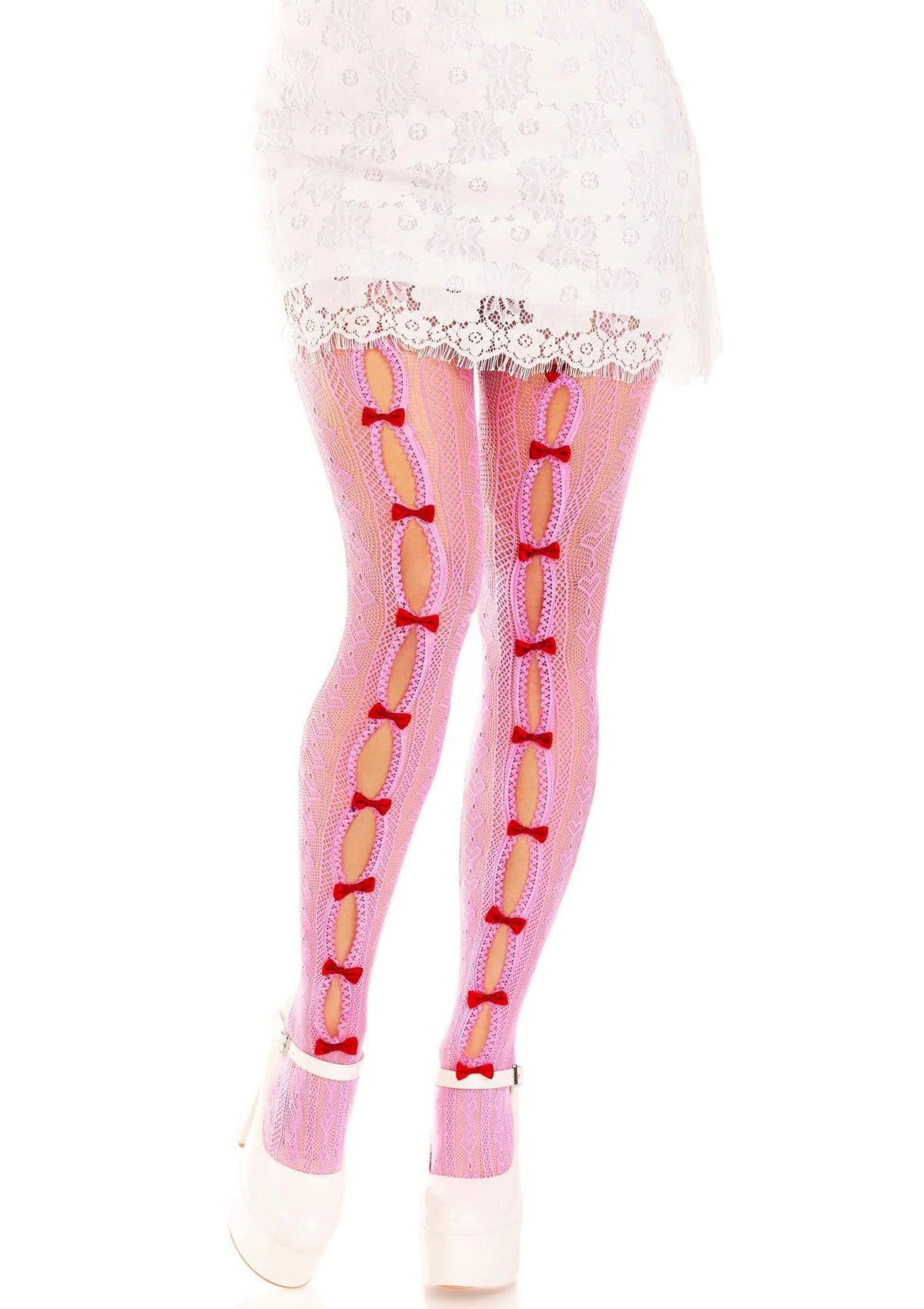Bestel: Sweetheart Striped Net Pantyhose - bij Happytoys: de erotische sex webshop | liever Happy dan Easy ⭐⭐⭐⭐⭐
