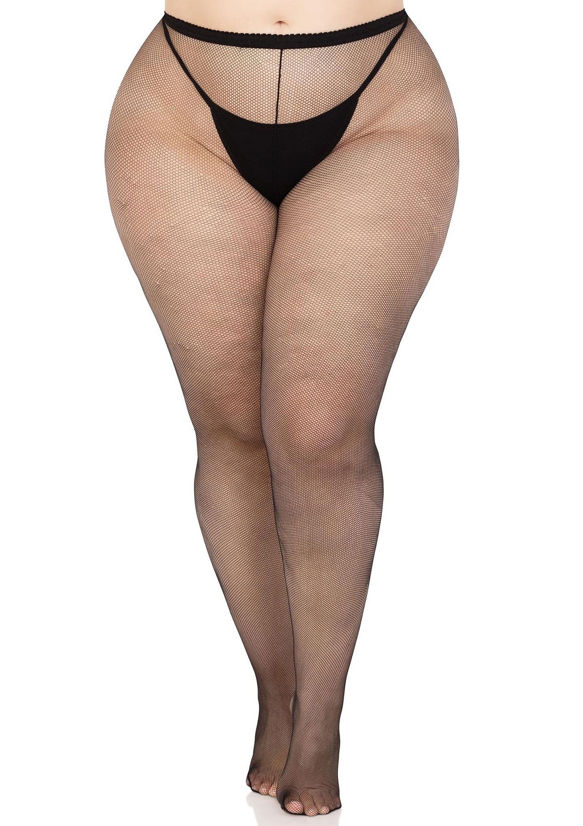 Bestel: Plus Elastane Micro Net Tights - bij Happytoys.nl, happytoys.be, Happytoys.ae: erotische sex webshop | liever Happy dan Easy βββββ - Default Title - 85112 - BLACK - 1X/2X
