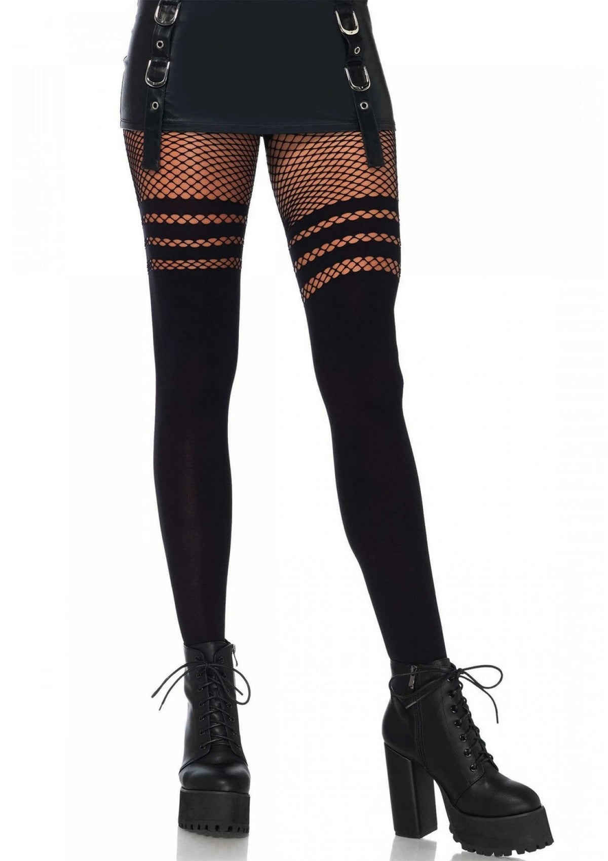 Bestel: Leg Avenue Pantyhose With Fishnet Stripes - bij Happytoys.nl, happytoys.be, Happytoys.ae: erotische sex webshop | liever Happy dan Easy ⭐⭐⭐⭐⭐