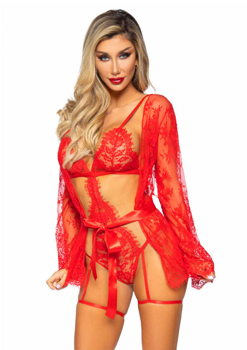 Bestel: Garter Teddy with String Back and Robe by Leg Avenue Very Sexy Lingerie - bij Happytoys.nl, happytoys.be, Happytoys.ae: erotische sex webshop | liever Happy dan Easy ⭐⭐⭐⭐⭐ - Rood - L - 86608 - RED - L