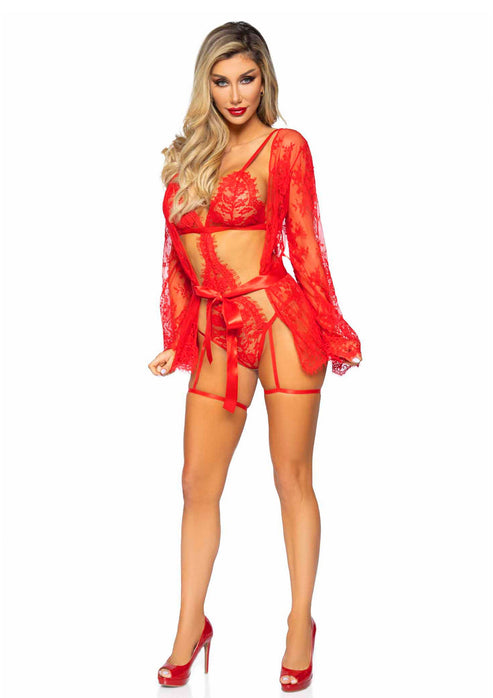 Bestel: Garter Teddy with String Back and Robe by Leg Avenue Very Sexy Lingerie - bij Happytoys.nl, happytoys.be, Happytoys.ae: erotische sex webshop | liever Happy dan Easy ⭐⭐⭐⭐⭐