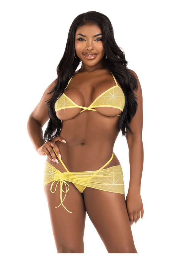 Bestel: Rhinestone Bra Top, String and Sarong by Leg Avenue Very Sexy Lingerie - bij Happytoys.nl, happytoys.be, Happytoys.ae: erotische sex webshop | liever Happy dan Easy ⭐⭐⭐⭐⭐ - Geel - M/L - 81660 - YELLOW - M/L
