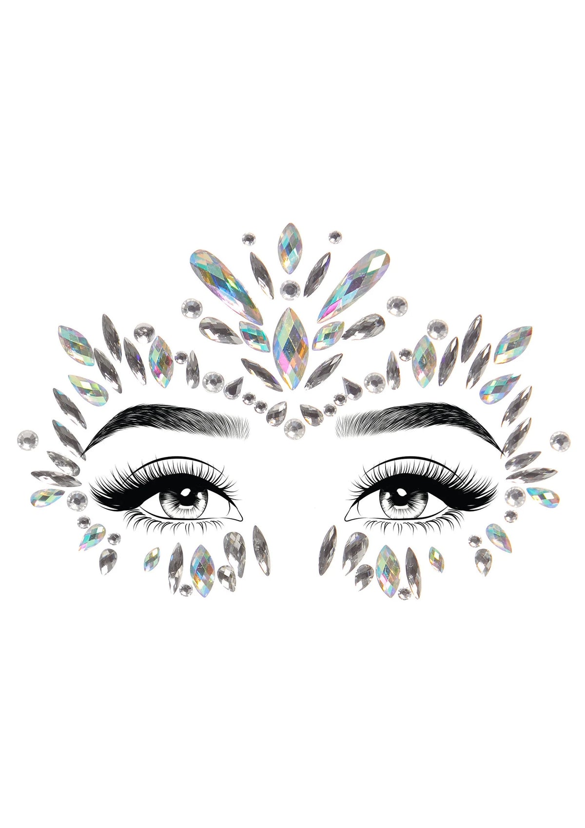 Bestel: Leg Avenue Iris face jewels sticker - bij Happytoys.nl, happytoys.be, Happytoys.ae: erotische sex webshop | liever Happy dan Easy βββββ - Default Title - 87992 - CLEAR - O/S