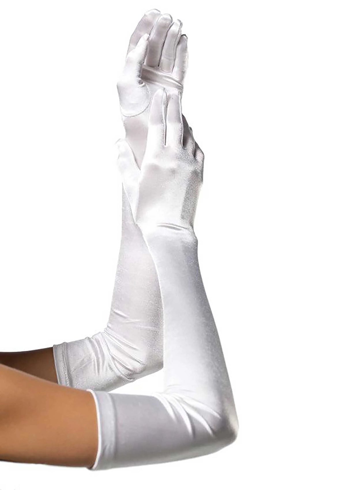 Bestel: Extra Long Satin Gloves by Leg Avenue - bij Happytoys.nl, happytoys.be, Happytoys.ae: erotische sex webshop | liever Happy dan Easy βββββ - Wit - 88001 - WHITE - O/S