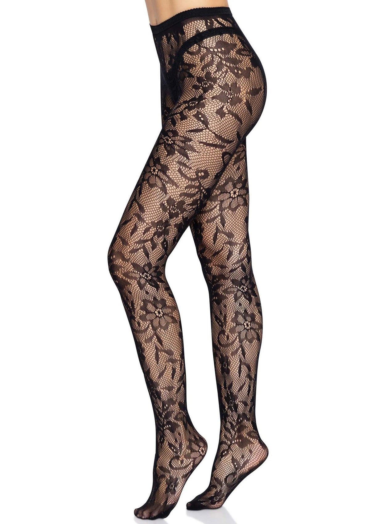 Bestel: Seamless Floral Lace Pantyhose - bij Happytoys.nl, happytoys.be, Happytoys.ae: erotische sex webshop | liever Happy dan Easy βββββ