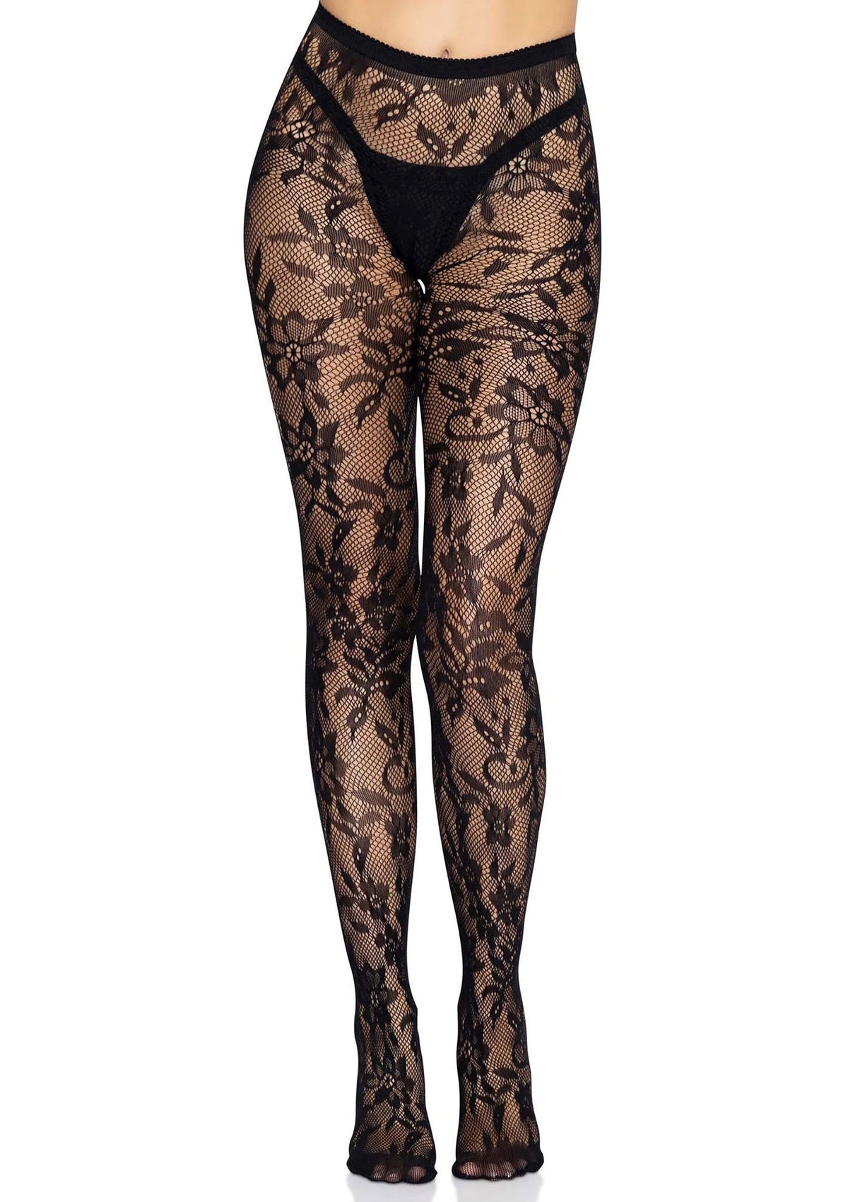 Bestel: Seamless Floral Lace Pantyhose - bij Happytoys.nl, happytoys.be, Happytoys.ae: erotische sex webshop | liever Happy dan Easy βββββ