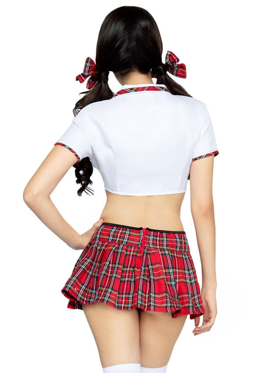 Miss Prep School Top and Skirt by Leg Avenue