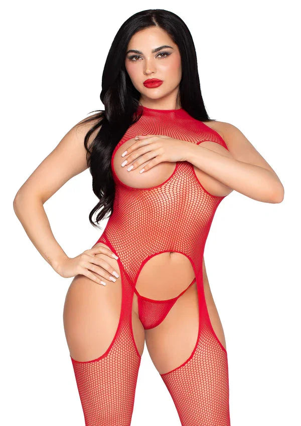 Cupless Bodystocking and Panty by Leg Avenue