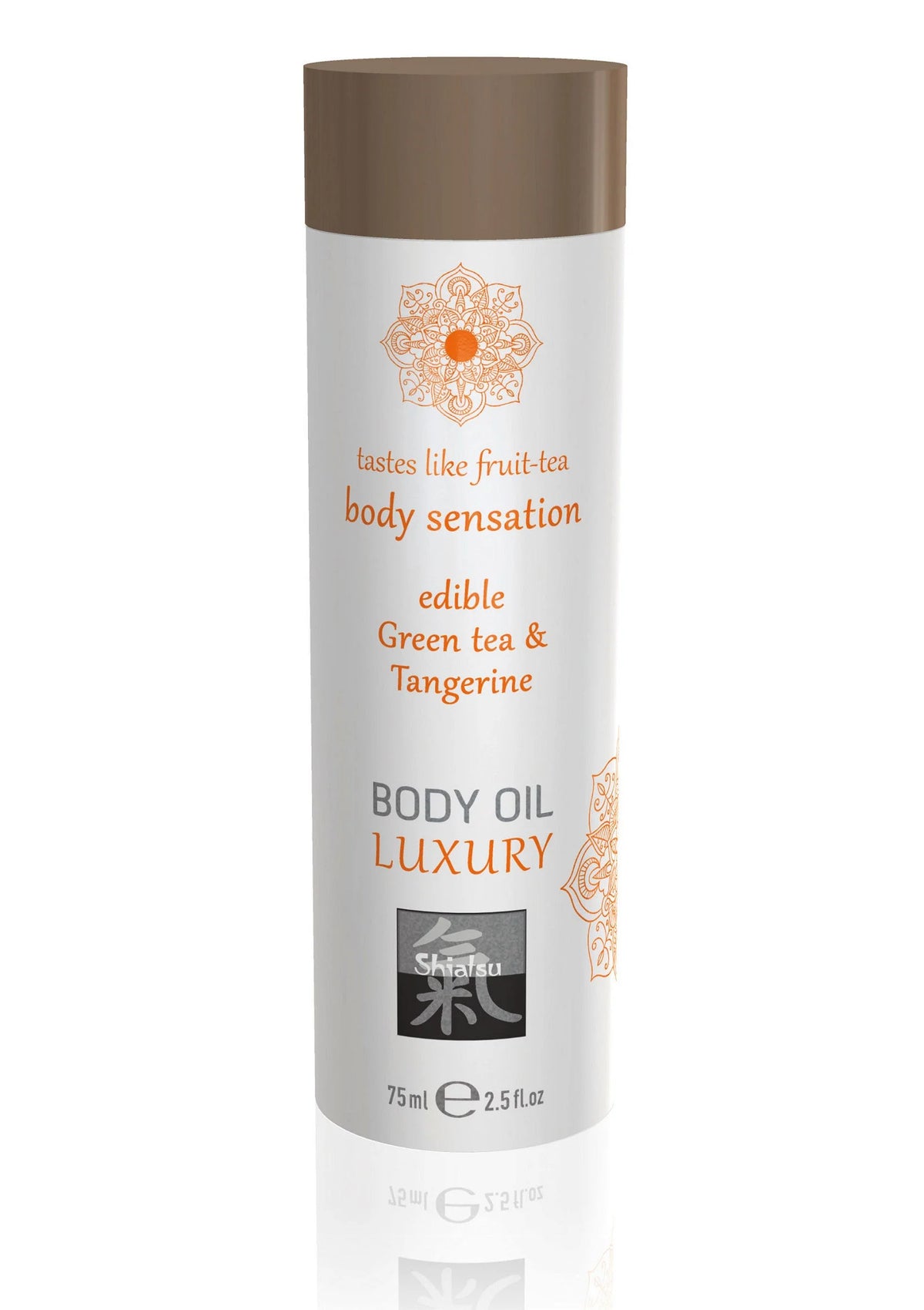 Bestel: Luxury Edible Body Oil 75 ml - bij Happytoys: de erotische sex webshop | liever Happy dan Easy ⭐⭐⭐⭐⭐