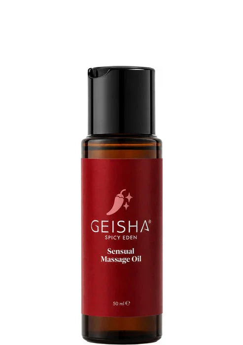Bestel: Sensual Massage Oil 50 ml by Geisha - bij Happytoys.nl, happytoys.be, Happytoys.ae: erotische sex webshop | liever Happy dan Easy ⭐⭐⭐⭐⭐ - Spicy Eden - 90606 - SPICY - 50