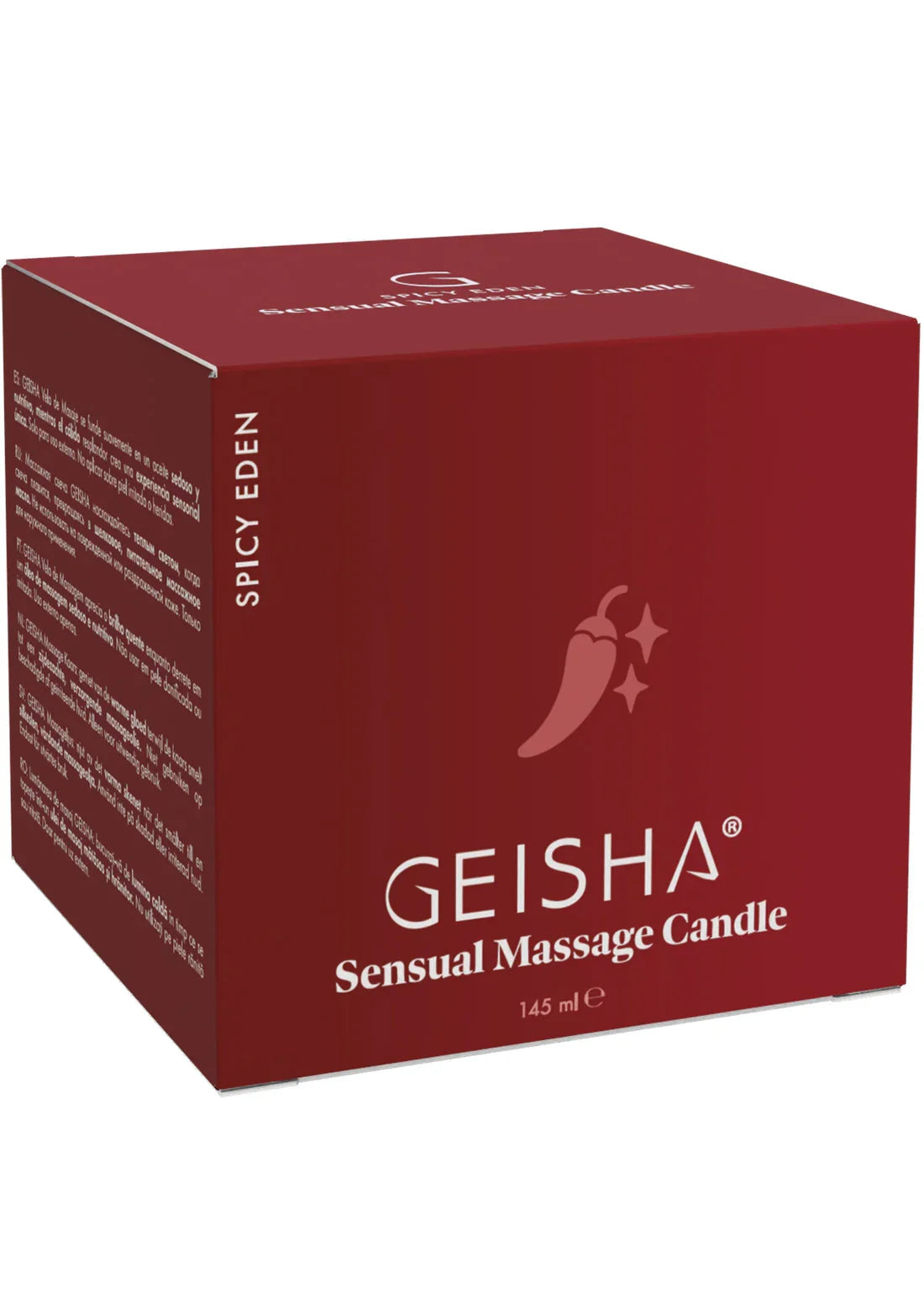 Bestel: Sensual Massage Candle 145 ml by Geisha - bij Happytoys.nl, happytoys.be, Happytoys.ae: erotische sex webshop | liever Happy dan Easy ⭐⭐⭐⭐⭐ - Spicy Eden - 90609 - SPICY - 145