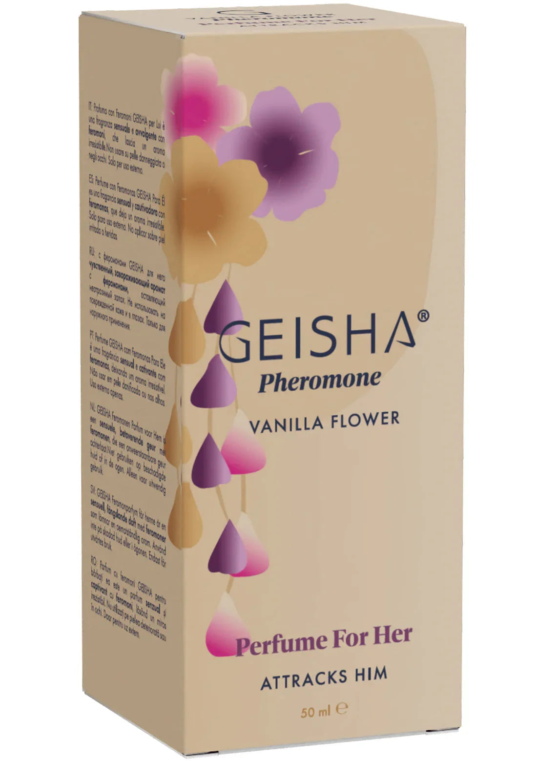 Bestel: Pheromone Perfume For Her 50 ml by Geisha - bij Happytoys.nl, happytoys.be, Happytoys.ae: erotische sex webshop | liever Happy dan Easy ⭐⭐⭐⭐⭐