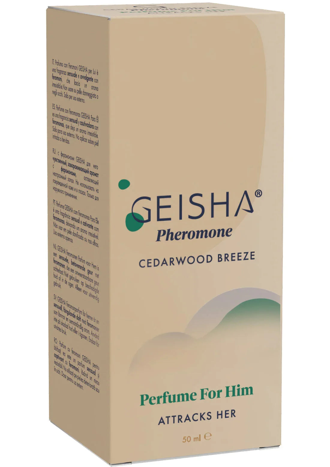 Bestel: Pheromone Perfume For Him 50 ml by Geisha - bij Happytoys.nl, happytoys.be, Happytoys.ae: erotische sex webshop | liever Happy dan Easy ⭐⭐⭐⭐⭐