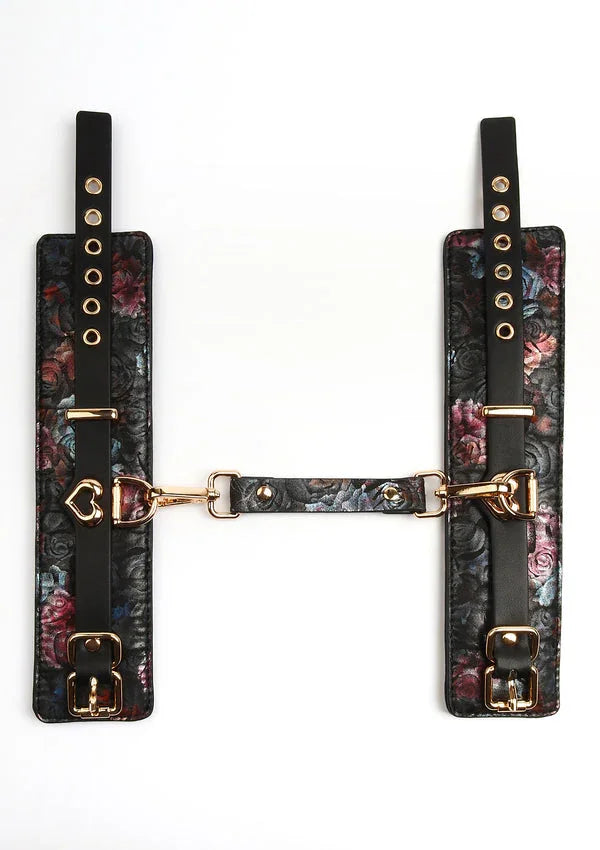 Bestel: Floral Jacquard Wrist Cuffs by Geisha - bij Happytoys.nl, happytoys.be, Happytoys.ae: erotische sex webshop | liever Happy dan Easy ⭐⭐⭐⭐⭐