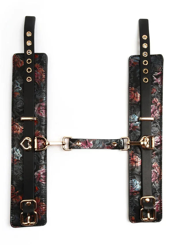 Bestel: Floral Jacquard Ankle Cuffs by Geisha - bij Happytoys.nl, happytoys.be, Happytoys.ae: erotische sex webshop | liever Happy dan Easy ⭐⭐⭐⭐⭐